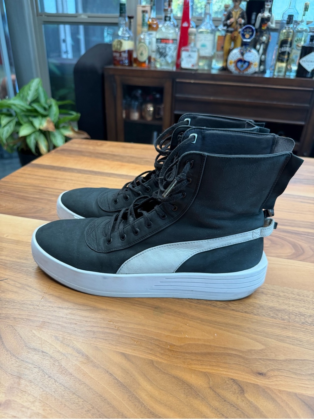 Puma XO Parallel Black and White Boots